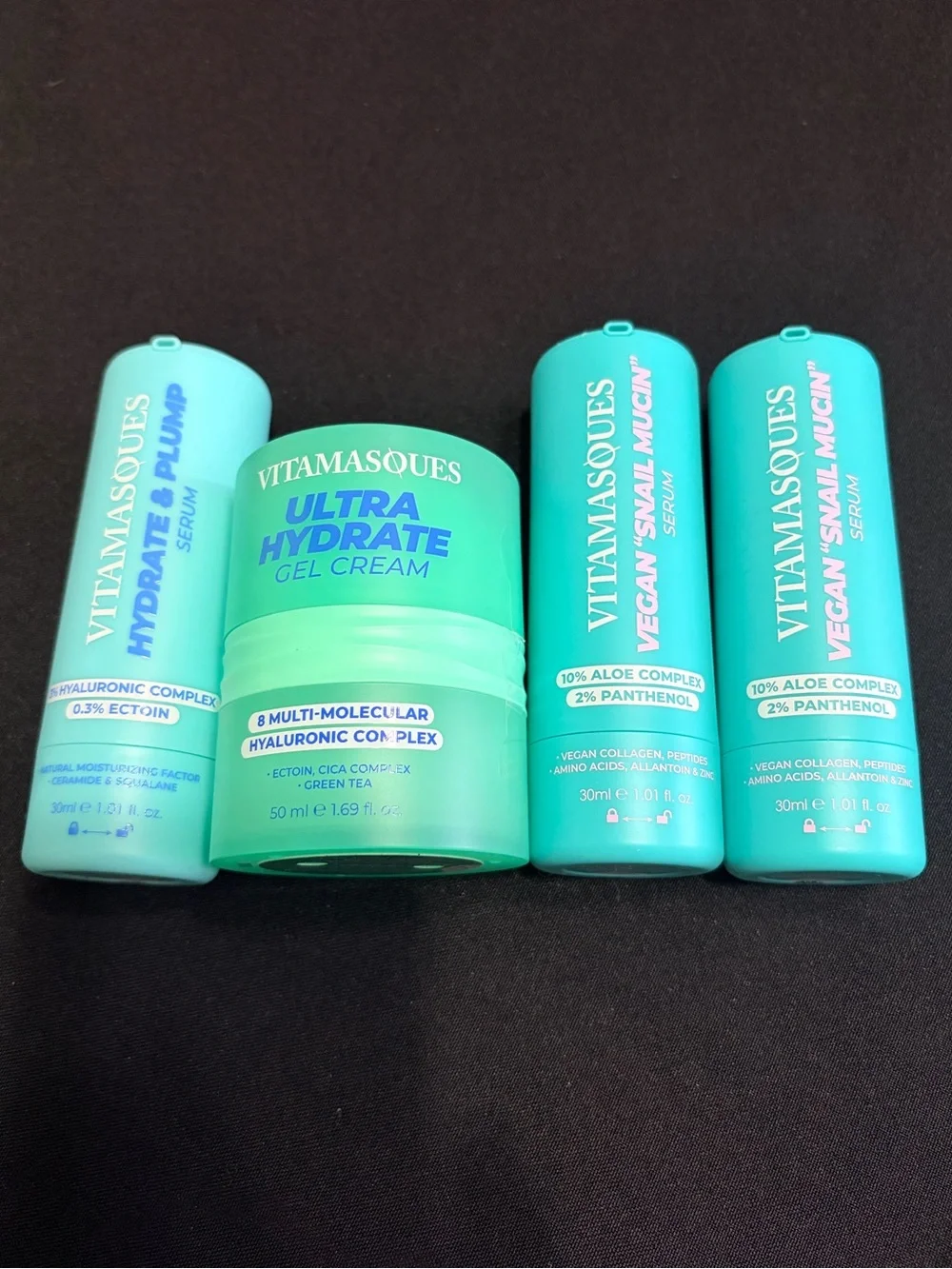 Vitamasques Skincare Set - Hydrating Gel & Serums. New Full Sizes